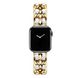 Ремінець для Apple Watch 42/44/45mm Chanel Leather Gold/White