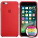 Чехол silicone case for iPhone 6/6s с микрофиброй и закрытым низом Red / Красный
