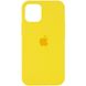 Чехол для Apple iPhone 12 | 12 Pro Silicone Full / закрытый низ (Желтый / Neon Yellow)