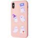 TPU чехол WAVE Fancy для Apple iPhone XS Max (6.5") (Ghosts / Pink sand)