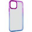 Чехол TPU+PC Fresh sip series для Apple iPhone 14 Pro Max (6.7") Синий / Фиолетовый