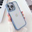 Чехол с подставкой для iPhone 14 Pro Max Lens Shield + стекла на камеру Blue