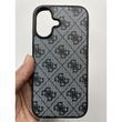 Чехол для Iphone 16 Gues Pattern Black