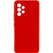 Чехол для Samsung Galaxy A52 4G / A52 5G Silicone Full camera закрытый низ + защита камеры Красный / Red