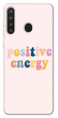 Чехол для Samsung Galaxy A21 PandaPrint Positive energy надписи