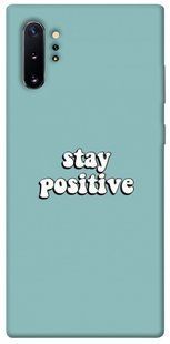 Чехол для Samsung Galaxy Note 10 Plus PandaPrint Stay positive надписи