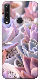 Чехол для Huawei Y6p PandaPrint Эхеверия 2 цветы