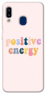 Чехол для Samsung Galaxy A20 / A30 PandaPrint Positive energy надписи