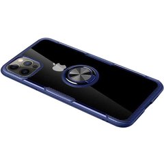 TPU + PC чохол Deen CrystalRing for Magnet (opp) для Apple iPhone 12 Pro / 12 (6.1 "") Безбарвний / Синій