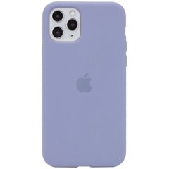 Чехол для Apple iPhone 11 Pro Max Silicone Full / закрытый низ / Серый / Lavender Gray