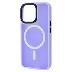 Чохол для iPhone 14 Pro Max Matte Colorful Case with MagSafe Light Purple