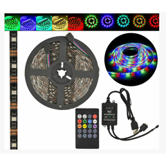 Лента светодиодная в силиконе на клейком основании (влагозащищенная) RGB Music 5050 5 метров