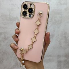 Чохол з ланцюжком для iPhone 14 Shine Bracelet Strap Pink