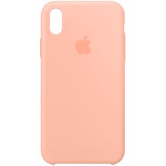 Чохол silicone case for iPhone XS Max Grapefruit / Рожевий