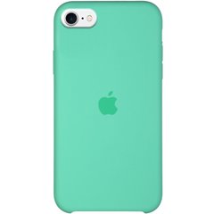 Чохол Silicone Case (AA) Для Apple iPhone SE (2020) (Зелений / Spearmint)