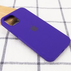 Чехол для Apple iPhone 12 Pro Silicone Full / закрытый низ (Фиолетовый / Ultra Violet)