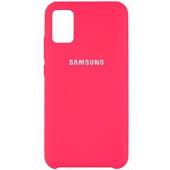 Чехол Silicone Cover (AAA) для Samsung Galaxy A51 (Розовый / Shiny pink)