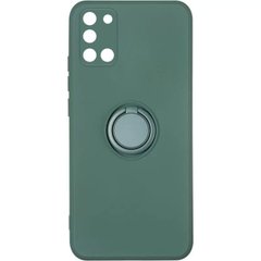 Чехол TPU Candy Ring Full Camera для Samsung Galaxy A31 (Зеленый / Pine green)
