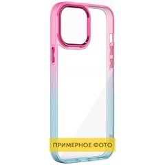 Чехол TPU+PC Fresh sip series для Samsung Galaxy M33 5G Бирюзовый / Розовый