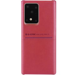 Кожаная накладка G-Case Cardcool Series для Samsung Galaxy S20 Ultra (Красный)