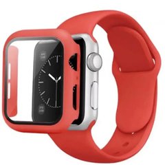 Ремешок для Apple Watch 38mm | 40mm | 41mm Silicone BAND+CASE Red