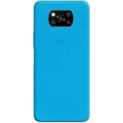Силиконовый чехол Candy для Xiaomi Poco X3 NFC (голубой)