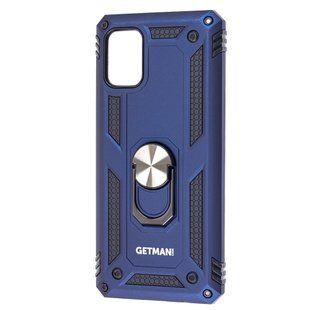 Ударопрочный чехол Serge Ring for Magnet для Samsung Galaxy A31 (A315) Синий / Противоударный, бронированный