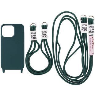 Чехол TPU two straps California для Apple iPhone 11 (6.1") Зеленый / Forest green