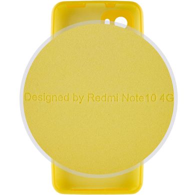 Чохол Silicone Cover Full Camera (AA) для Xiaomi Redmi Note 10 / Note 10s Жовтий / Yellow