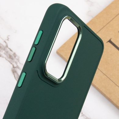 TPU чехол Bonbon Metal Style для Samsung Galaxy A05s (Зеленый / Army green)