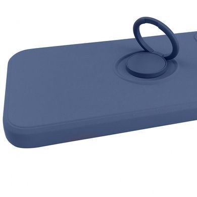 Чехол TPU Candy Ring Full Camera для Apple iPhone 12 (6.1"") Серый / Lavender Gray