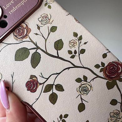 Чохол для iPhone 14 Pro Vintage leather Flower