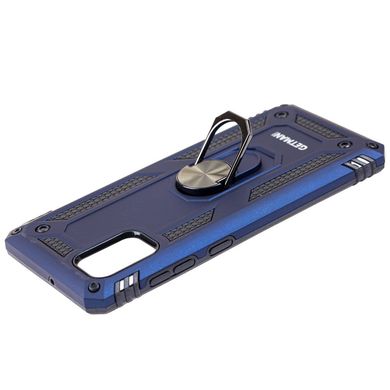 Ударопрочный чехол Serge Ring for Magnet для Samsung Galaxy A31 (A315) Синий / Противоударный, бронированный
