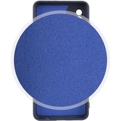 Чохол для Samsung Galaxy A51 Silicone Full camera закритий низ + захист камери Синій / Midnight blue