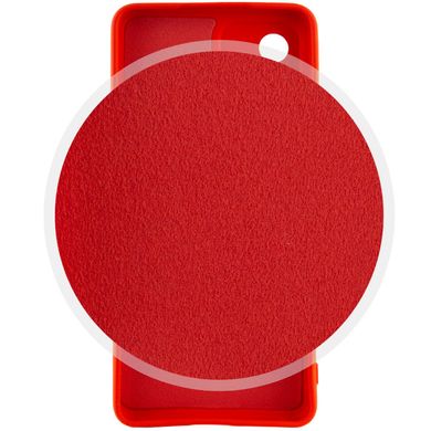 Чехол для Samsung Galaxy A52 4G / A52 5G Silicone Full camera закрытый низ + защита камеры Красный / Red