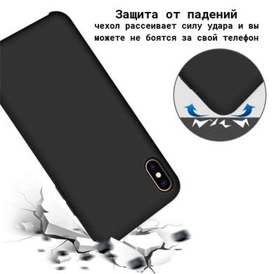 Чехол для Samsung Galaxy A71 (A715) Silicone Full чёрный  c закрытым низом и микрофиброю