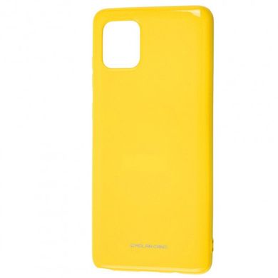 Чехол для Samsung Galaxy Note 10 Lite (N770) Molan Cano глянец желтый