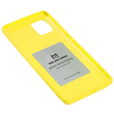 Чехол для Samsung Galaxy Note 10 Lite (N770) Molan Cano глянец желтый