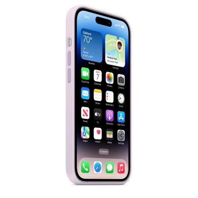 Чехол Silicone case Original 1:1 (AAA) with Magsafe для Apple iPhone 14 Pro Max (6.7") Сиреневый / Lilac