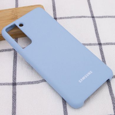 Чохол Silicone Cover (AA) для Samsung Galaxy S21 (Блакитний / Lilac Blue)
