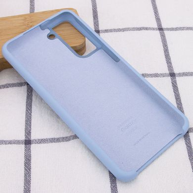 Чехол Silicone Cover (AA) для Samsung Galaxy S21 (Голубой / Lilac Blue)