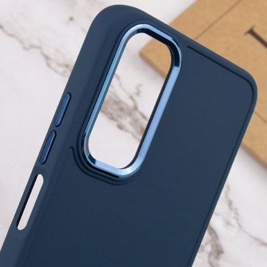 TPU чехол Bonbon Metal Style для Samsung Galaxy A52 4G / A52 5G / A52s Синий / Cosmos blue