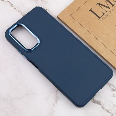 TPU чохол Bonbon Metal Style для Samsung Galaxy A52 4G / A52 5G / A52s Синій / Cosmos blue