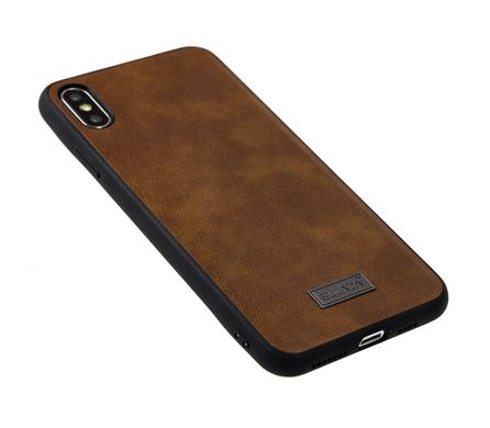 Чехол для iPhone Xs Max Sulada Leather коричневый