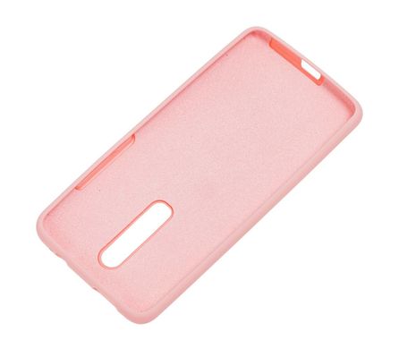 Чехол для Xiaomi Mi 9T / Redmi K20 Silicone Full светло-розовый с закрытым низом и микрофиброй