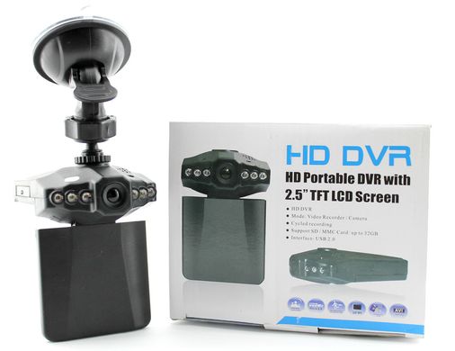 Автомобильный видеорегистратор DVR-027 HD (H-198) 1280×720 регистратор Черный, Черный