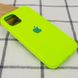 Чехол для Apple iPhone 14 Plus Silicone Case Full / закрытый низ Салатовый / Neon Green