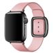 Ремінець для Apple Watch 42/44/45 mm Modern Buckle Leather Pink/Black