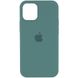 Чохол для iPhone 12 Pro Max Silicone Full / закритий низ / Зелений / Pine green