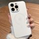 Чехол для iPhone 14 Pro AG Titanium case Magsafe Pearly White